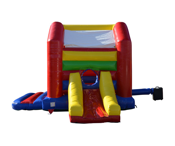 Hüpfburg Feuerwehrauto mit Rutschbahn