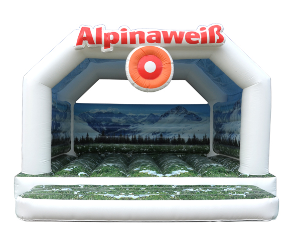 Hüpfburg Alpinaweiß