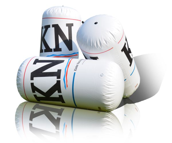 Aufblasbare Boje Zylinderform, Werbemittel bedrucken