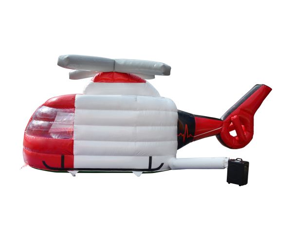 Hüpfburg Hubschrauber Heli