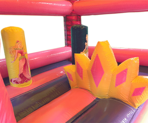 Figuren-Hüpfburg Prinzessin mit Rutsche