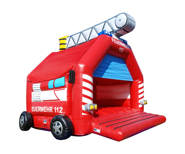 Hüpfburg Feuerwehr Leiterwagen