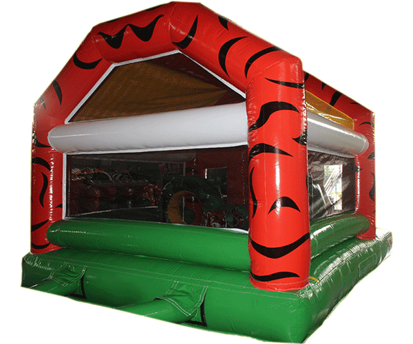 Figuren-Hüpfburg Tiger mit Rutsche