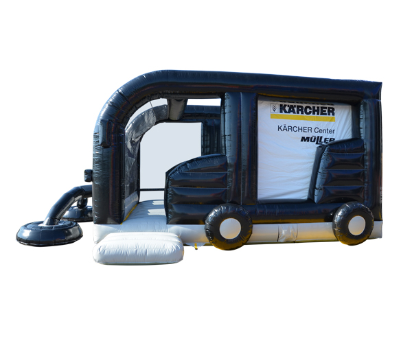 Hüpfburg Reinigungsfahrzeug Kärcher
