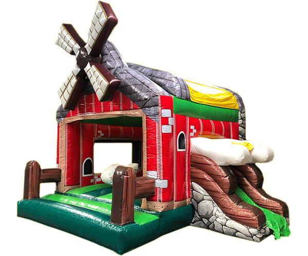 Hüpfburg Windmühle mit Rutsche