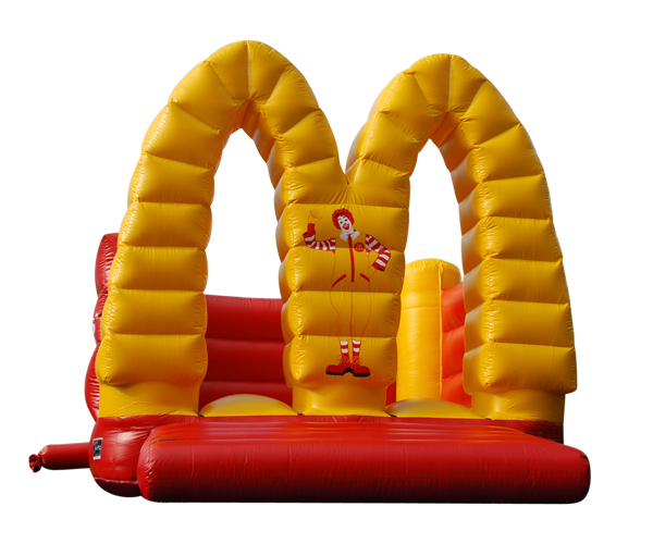 Hüpfburg Logonachbildung McDonalds