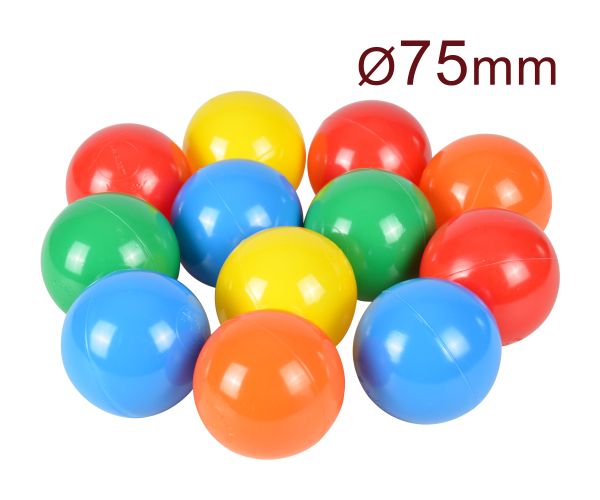 Bälle für Ballbad, 75 mm, 500 Stück