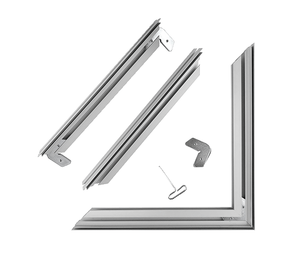 Hygieneschutz/Niesschutz Professionel, Aluminiumrahmen mit transparenter Folie