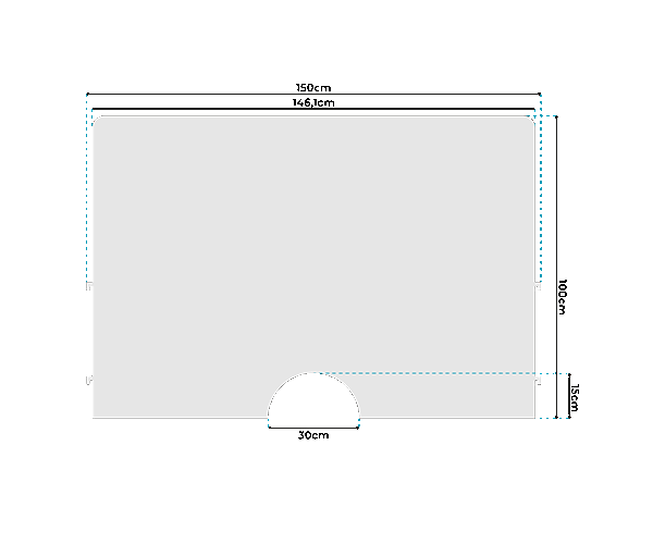 Niesschutz, Hygienewand für Geschäfte, Gastronomie, Hotels