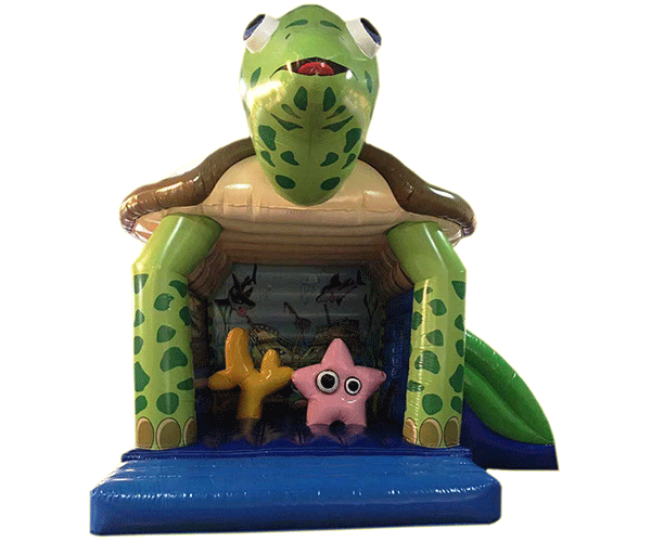 Hüpfburg Schildkröte mit Rutsche