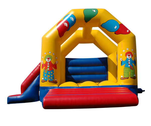 Hüpfburg Clown mit Rutsche