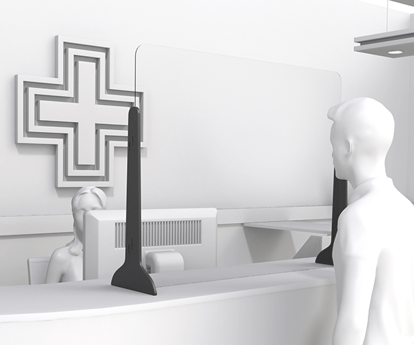 Niesschutz, Hygienewand für Geschäfte, Gastronomie, Hotels