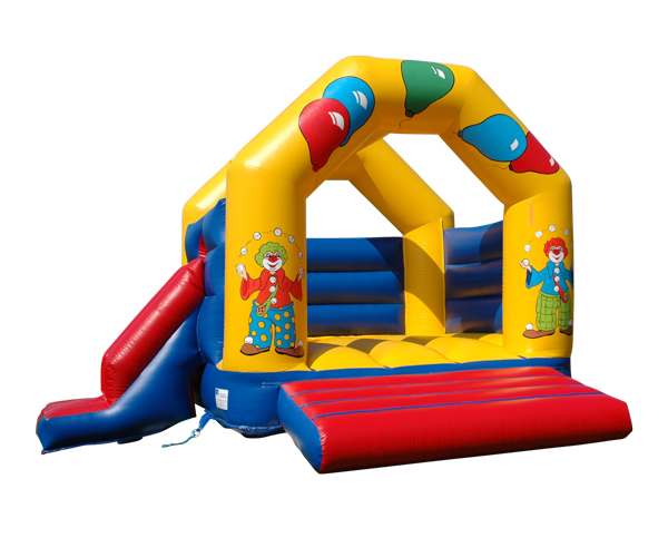 Hüpfburg Clown mit Rutsche