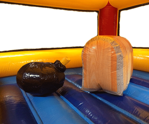 Figuren-Hüpfburg Piraten-Kapitän mit Rutsche