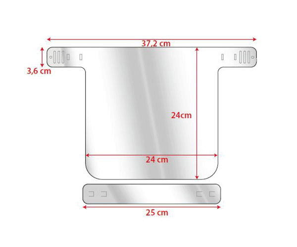 Gesichtschutz Transparent - Protection Shield 