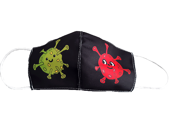 Gesichtesmaske - Motiv Coroni black