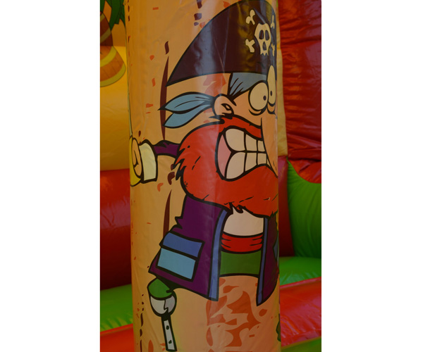 Miet-Hüpfburg Schatzinsel, mit Rutschbahn