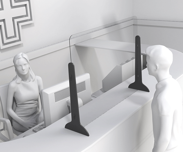 Niesschutz, Hygienewand für Geschäfte, Gastronomie, Hotels