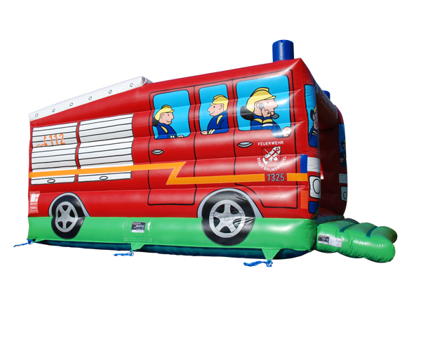 Hüpfburg Feuerwehrauto