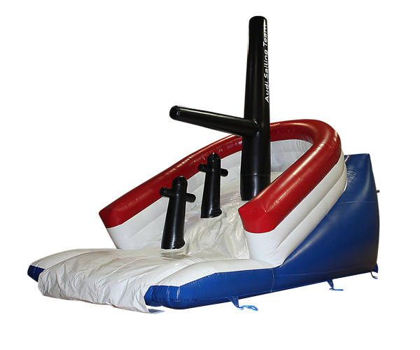 aufblasbare Rutschbahn Form Schiff