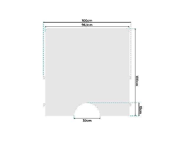 Niesschutz, Hygienewand für Geschäfte, Gastronomie, Hotels