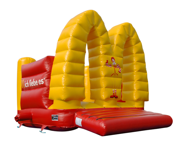 Hüpfburg Logonachbildung McDonalds