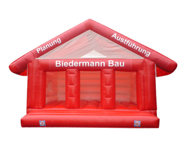 Hüpfburg Schloss Biedermann Bau