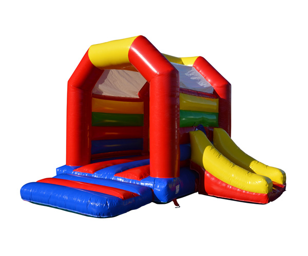 Hüpfburg Feuerwehrauto mit Rutschbahn