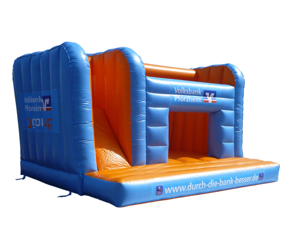 Hüpfburg mit Rutsche Volksbank Pforzheim
