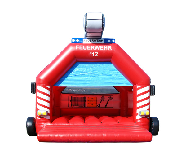 Hüpfburg Feuerwehr Leiterwagen