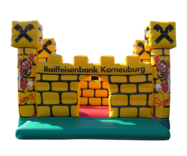 Hüpfburg Schloss Raiffeisenbank Korneuburg