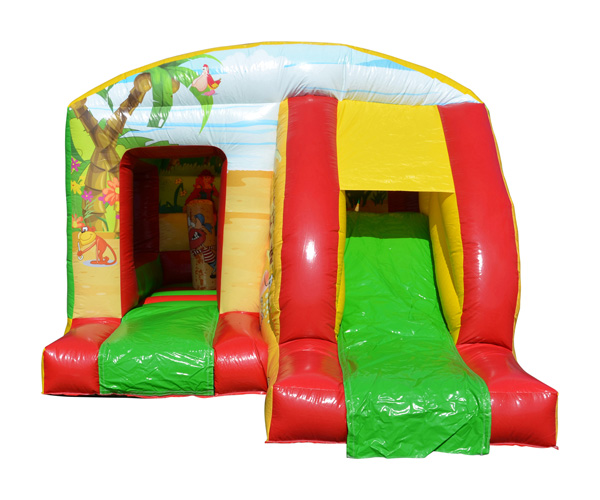 Miet-Hüpfburg Schatzinsel, mit Rutschbahn