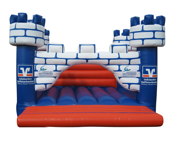 Hüpfburg Schloss Volksbank Landratsamt Miltenberg