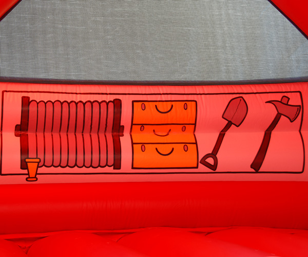 Hüpfburg Feuerwehr Leiterwagen