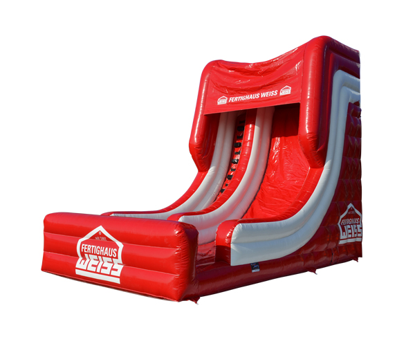 Rutschbahn Fertighaus Weiss