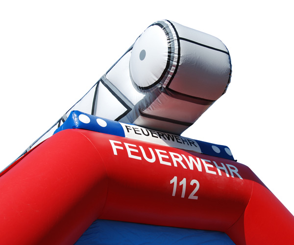 Hüpfburg Feuerwehr Leiterwagen