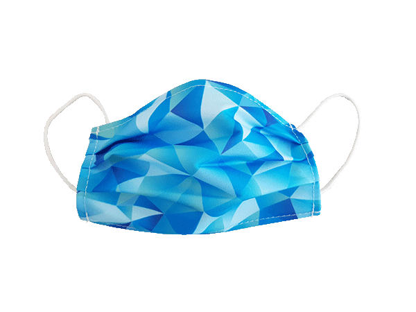 Masken - Alltagsmaske Motive Triangle blue