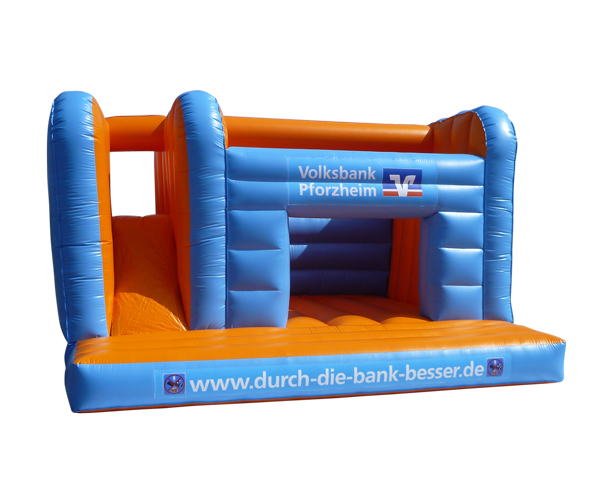 Hüpfburg mit Rutsche Volksbank Pforzheim